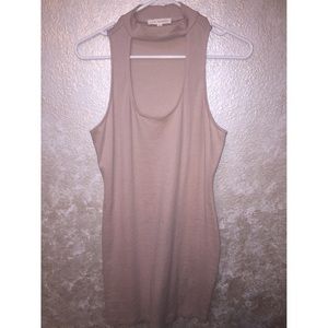 L.A HEARTS Nude tight fitted nude dress